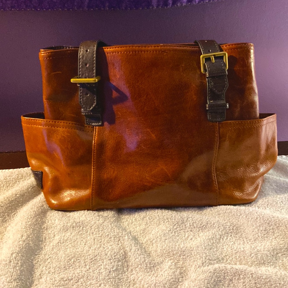 Beautiful Tignanello 2 Tone Leather Bag